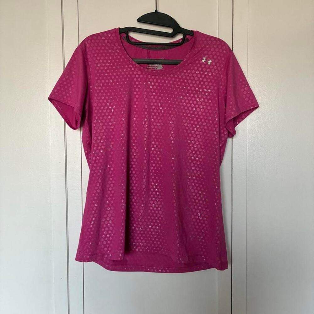 Under armour pink running top